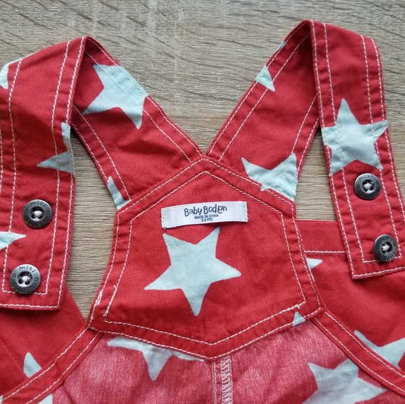 2012 nwot/ln Mini Boden 2-3 years red lightweight shortalls - Picture 7 of 9